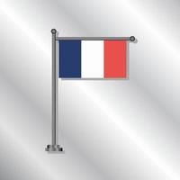 ilustración de la plantilla de la bandera de francia vector