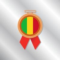 ilustración de la plantilla de la bandera de mali vector