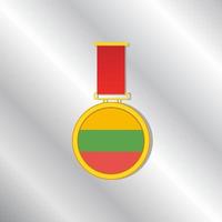 ilustración de la plantilla de la bandera de lituania vector