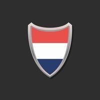 Illustration of Netherlands flag Template vector