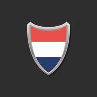 Illustration of Netherlands flag Template vector