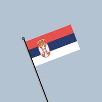 Illustration of Serbia flag Template vector