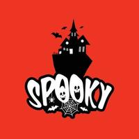 Spooky fun with typography design vector