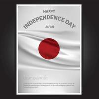 Happy Indpendence day design card vector with flags