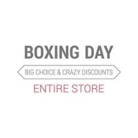 Boxing day sale card with elegent design vector