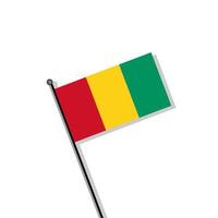 Illustration of Guinea flag Template vector