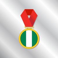 ilustración de la plantilla de la bandera de nigeria vector