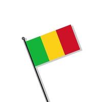 Illustration of Mali flag Template vector