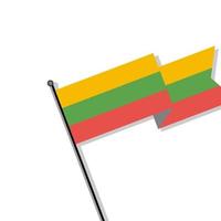 Illustration of Lithuania flag Template vector