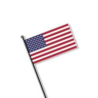 Illustration of United States flag Template vector