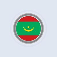 ilustración de la plantilla de la bandera de mauritania vector