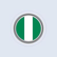 ilustración de la plantilla de la bandera de nigeria vector