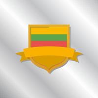 Illustration of Lithuania flag Template vector