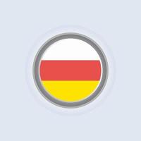 Illustration of South Ossetia flag Template vector