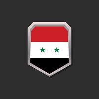 Illustration of Syria flag Template vector