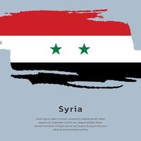 ilustración de la plantilla de la bandera de siria vector