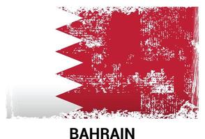 Bahrain flag design vector