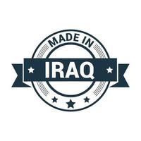 Iraq stamp design vector