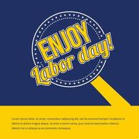 Happy Labour day design with creative background vector