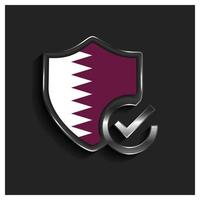 Qatar flag design vector