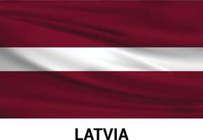 Latvia flags design vector