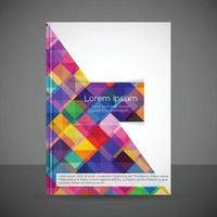 Brochure design with abstract pattern background vector