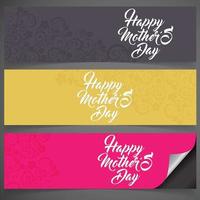 Happy Mothe's day design with creative typography vector