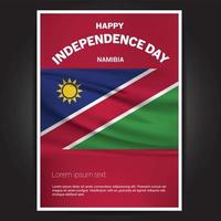 Happy Indpendence day design card vector with flags