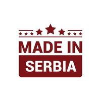 Serbia stamp design vector