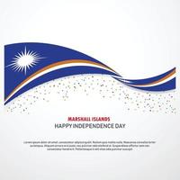 Marshall Islands Happy independence day Background vector