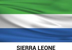 vector de diseño de bandera de sierra leona