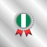 Illustration of Nigeria flag Template vector