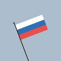 ilustración de la plantilla de la bandera de rusia vector