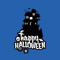 Halloween design with typography and light background vector vector illustration