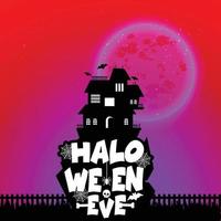 Happy Halloween scary Night background vector