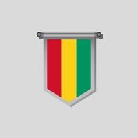 ilustración de plantilla de bandera de guinea vector