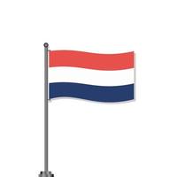 Illustration of Netherlands flag Template vector