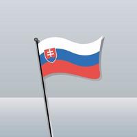 Illustration of Slovakia flag Template vector