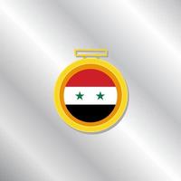 ilustración de la plantilla de la bandera de siria vector