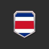 Illustration of Costa Rica flag Template vector
