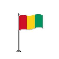 Illustration of Guinea flag Template vector