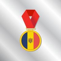 Illustration of Moldova flag Template vector