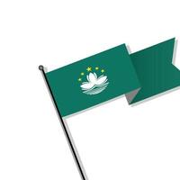 Illustration of Macau flag Template vector