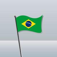 Illustration of Brazil flag Template vector