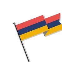 ilustración de la plantilla de la bandera de armenia vector