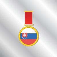 Illustration of Slovakia flag Template vector