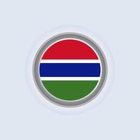 Illustration of Gambia flag Template vector