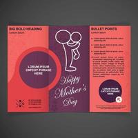 Happy Mothe's day design with creative typography vector