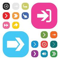 User Interface buttons design set vector