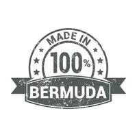 Bermuda stamp design vector